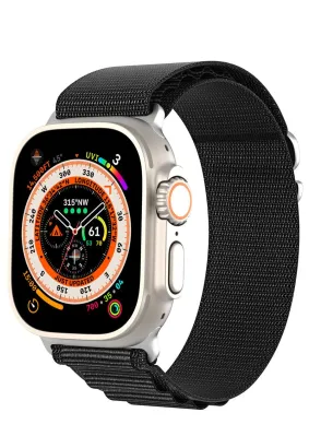 DUX DUCIS GS - pasek nylonowy do Apple Watch 42/44/45/49mm czarny