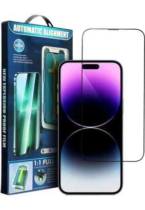 5D Full Glue Tempered Glass - do iPhone 13 Mini czarny + aplikator
