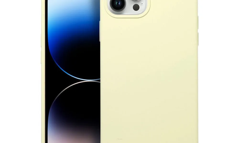 Futerał Roar Cloud-Skin - do iPhone 12 Pro Max Jasnożółty