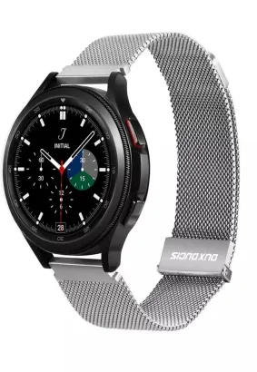 DUX DUCIS Milanese - pasek magnetyczny ze stali nierdzewnej do Samsung Galaxy Watch / Huawei Watch / Honor Watch (20mm band) srebrny