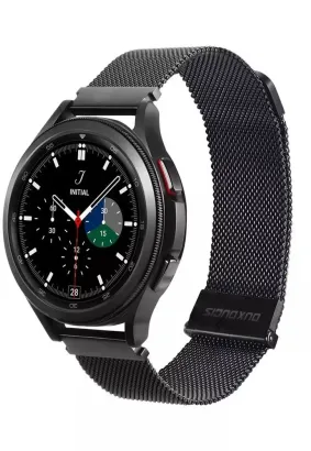 DUX DUCIS Milanese - pasek magnetyczny ze stali nierdzewnej do Samsung Galaxy Watch / Huawei Watch / Honor Watch (20mm band) czarny