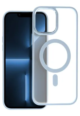 Futerał Matte Mag Cover kompatybilny z MagSafe do IPHONE 13 PRO MAX niebieski