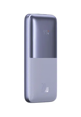 Bateria zewnętrzna (Powerbank) BASEUS Bipow Pro Overseas Edition - 10 000mAh Quick Charge PD 20W z kablem USB do Typ C PPBD040205 fioletowy