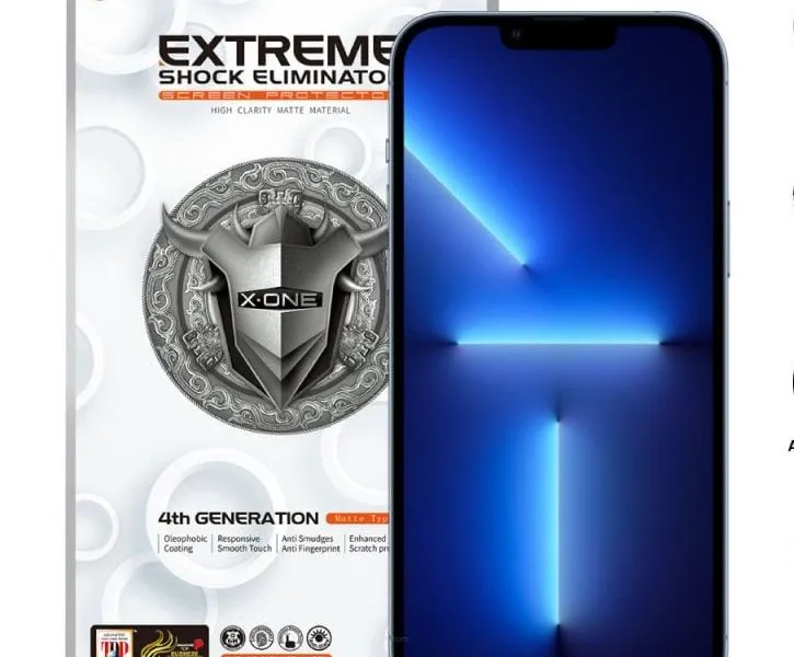 Protektor LCD X-ONE Extreme Shock Eliminator 4th gen. Matowe - do iPhone 14 Pro Max/15 Plus