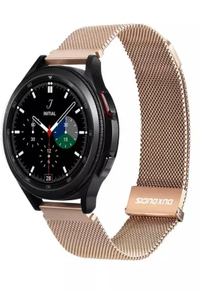 DUX DUCIS Milanese - pasek magnetyczny ze stali nierdzewnej do Samsung Galaxy Watch / Huawei Watch / Honor Watch (20mm band) złoty