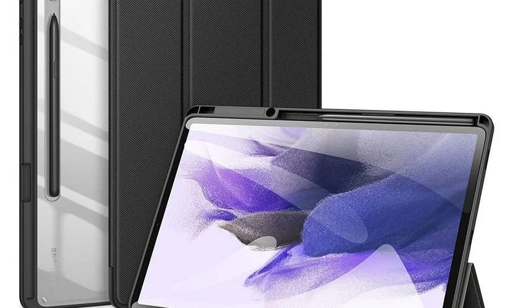 DUX DUCIS Toby - etui smart case z miejscem na rysik do Samsung Tab S8 Plus (X800/X806)/S7FE(T730/T736B)/S7 Plus (T970/T976B) czarne