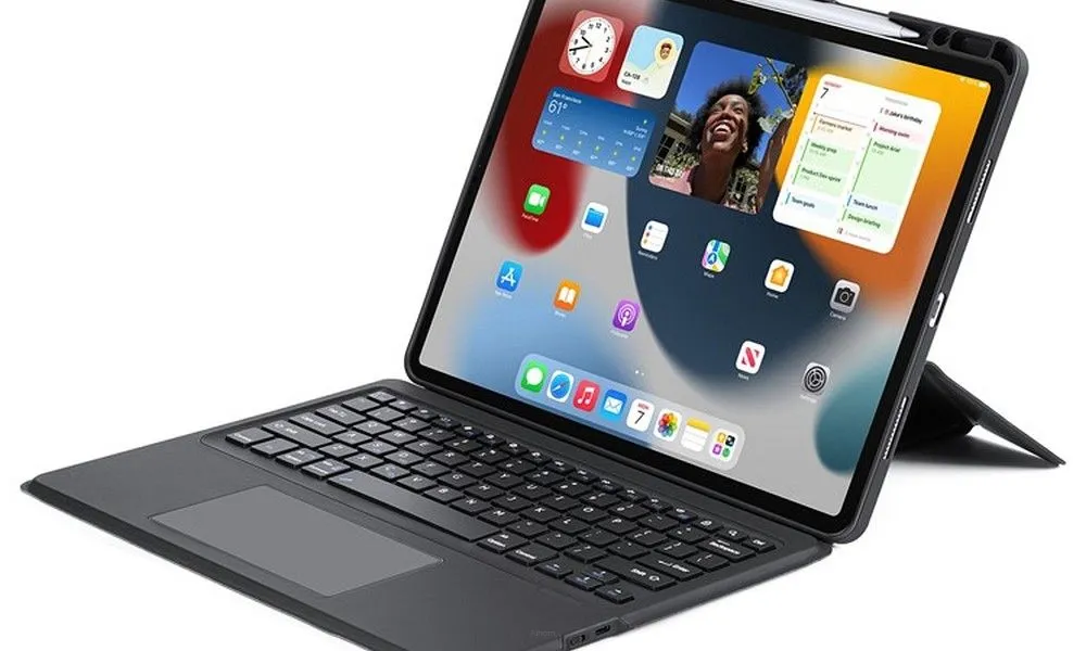 DUX DUCIS DK - etui składane z klawiaturą bezprzewodową do iPad Pro 12.9 (2020/2021/2022) czarne