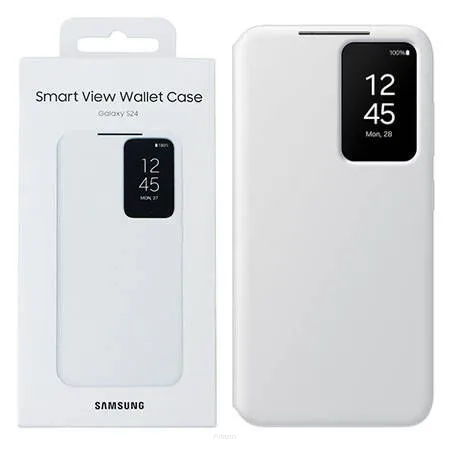 Oryginalny Futerał Smart View Wallet Case EF-ZS921CWEGWW Samsung Galaxy S24 biały blister