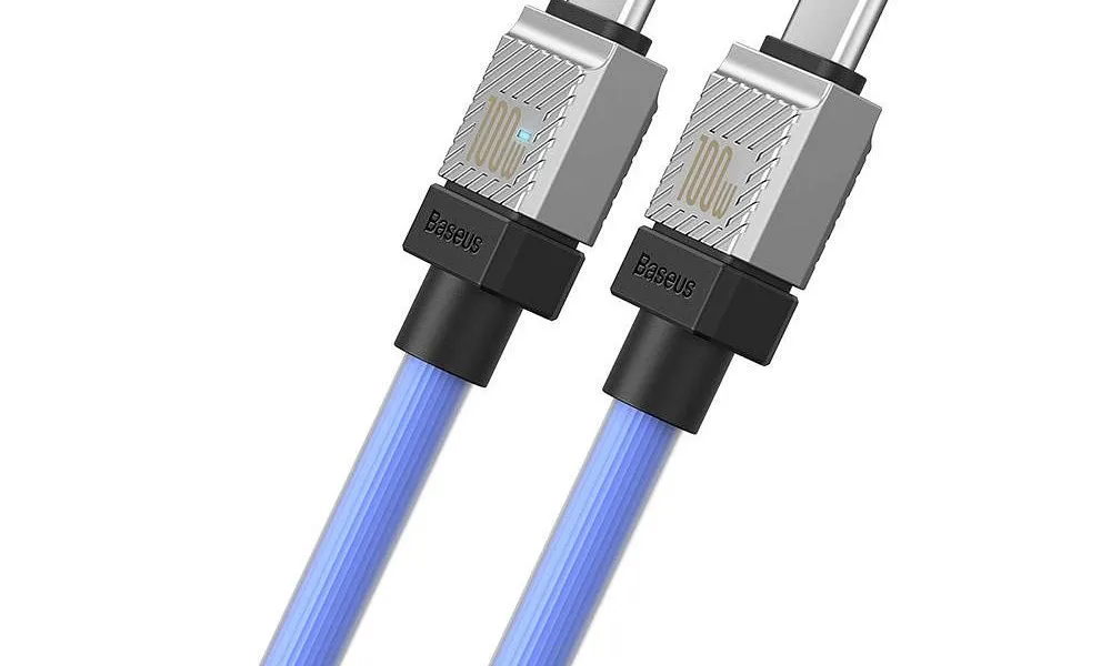BASEUS kabel Typ C do Typ C CoolPlay Power Delivery 100W 1m niebieski CAKW000203