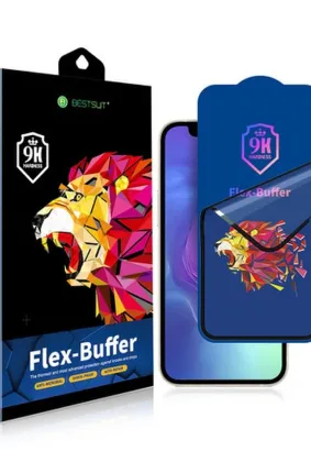 Szkło hybrydowe Bestsuit Flex-Buffer 5D z powłoką antybakteryjną Biomaster do iPhone 12 mini czarny