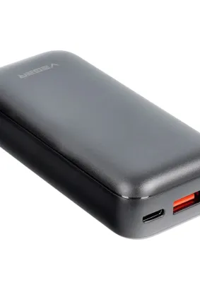 Bateria zewnętrzna (Powerbank) VEGER S10 - 10 000mAh LCD Quick Charge PD 20W czarny (W1135)