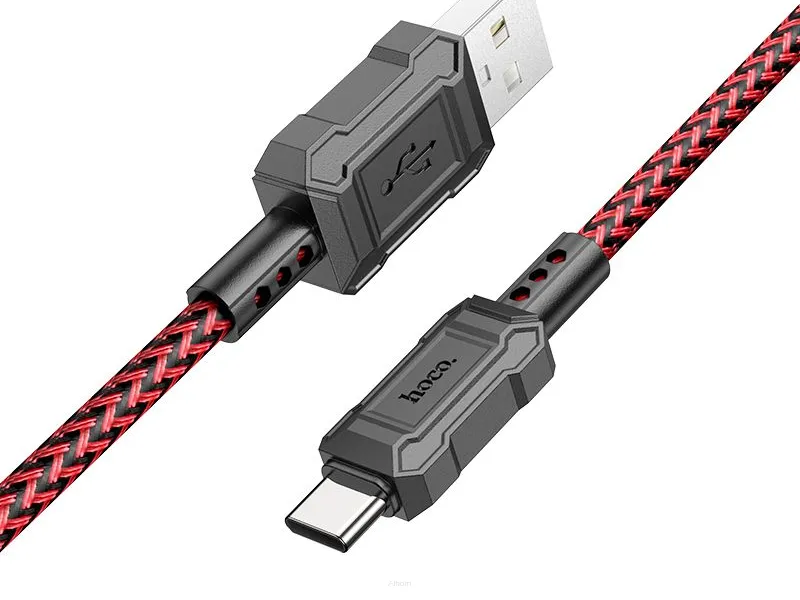 HOCO kabel USB do Typ C 3A Leader X94 czerwony