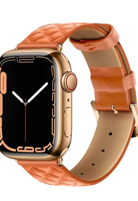 HOCO pasek do Apple Watch 42/44/45/49mm Elegant leather WA18 pomarańcz