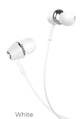 HOCO zestaw słuchawkowy / słuchawki dokanałowe Graceful M70 white