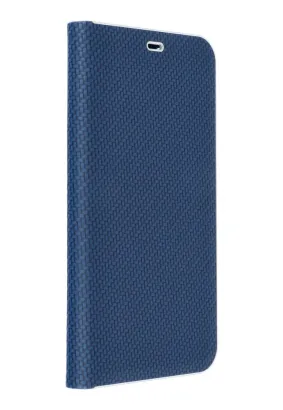 Kabura LUNA Book Carbon do IPHONE 15 Pro niebieski