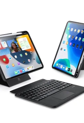 DUX DUCIS DK - etui składane z klawiaturą bezprzewodową do iPad 4/5/iPad Pro 11 (2018/2020/2021/2022) czarne