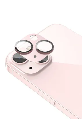 HOCO szkło hartowane flexible z metalową ramką na aparat do Iphone 13 / Iphone 13 mini różowe (A18)
