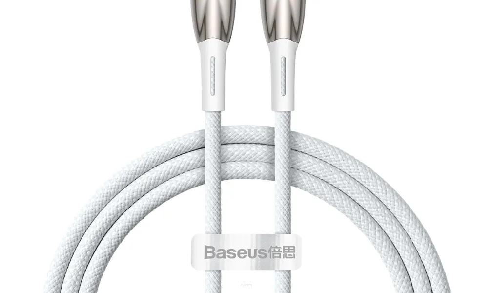 BASEUS kabel Typ C do Typ C Power delivery 100W Glimmer Series CADH000702 1m biały