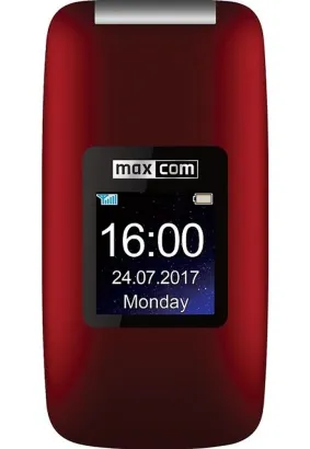 Telefon dla Seniora Maxcom Comfort MM824 / czerwony