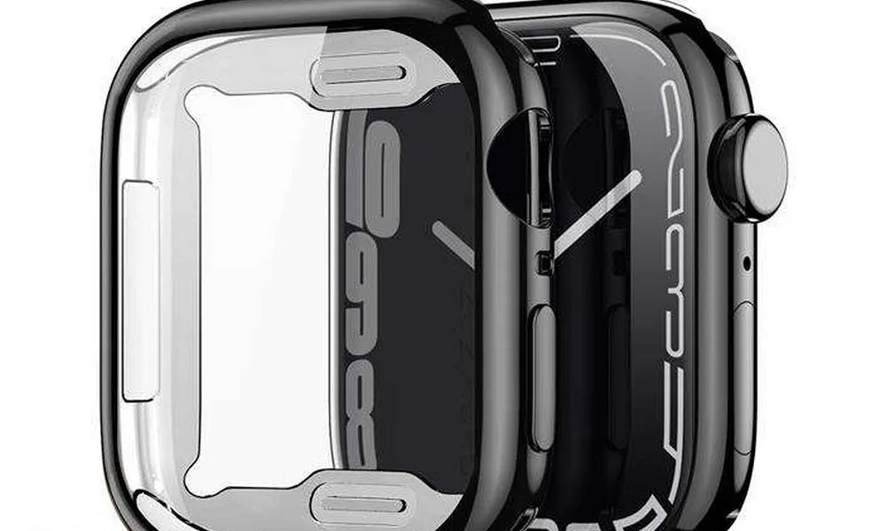 DUX DUCIS Samo - futerał ochronny Soft TPU ze szkłem do Apple Watch Series 7/8/9 45mm czarny