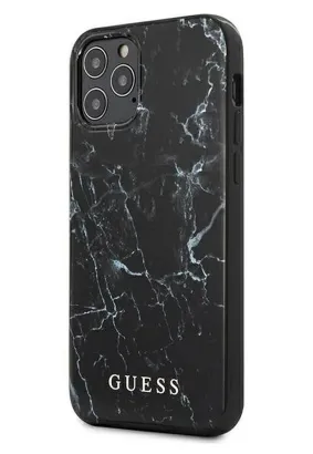 Oryginalne Etui GUESS Hardcase GUHCP12SPCUMABK do iPhone 12 MINI (Kolekcja Marble / czarny)