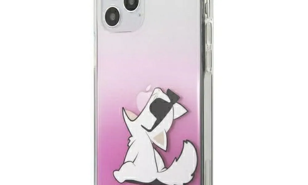 Oryginalne Etui KARL LAGERFELD Hardcase KLHCP12SCFNRCPI do iPhone 12 MINI różowy