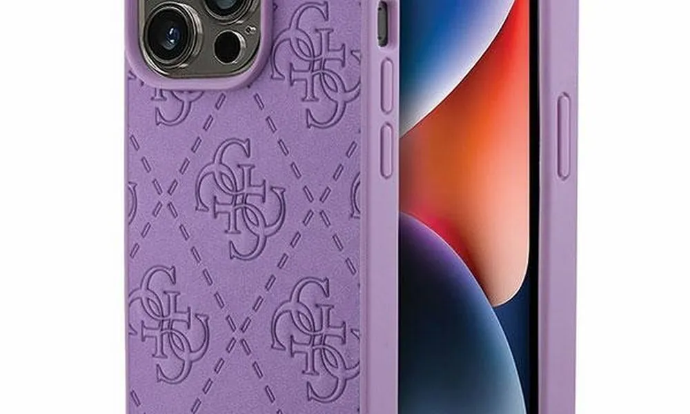 GUESS futerał do IPHONE 15 Pro Max GUHCP15XP4EPMU (Quilted 4G Classic) jasny fiolet