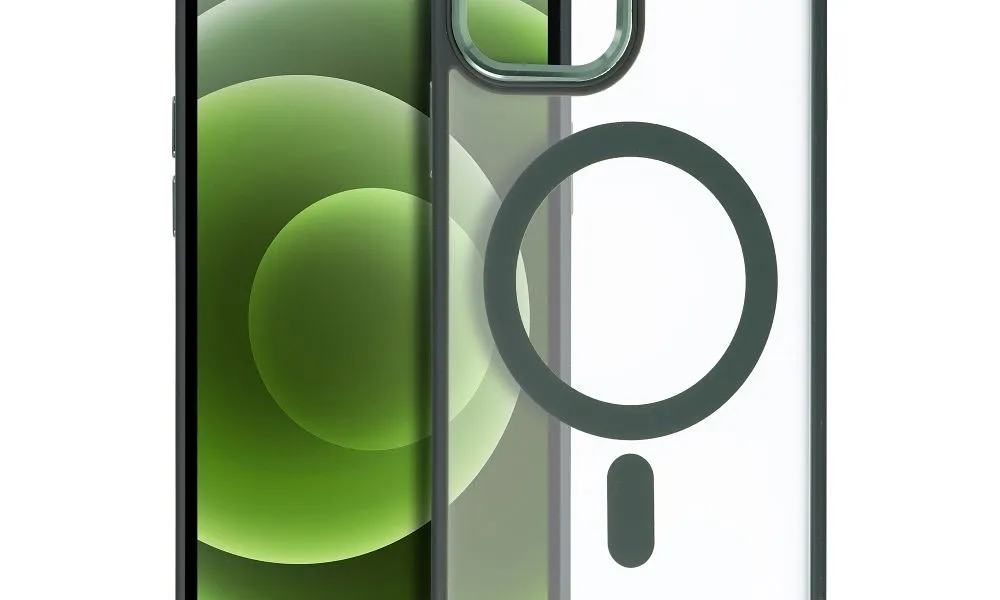 Futerał Matte Mag Cover kompatybilny z MagSafe do IPHONE 12 / 12 PRO zielony
