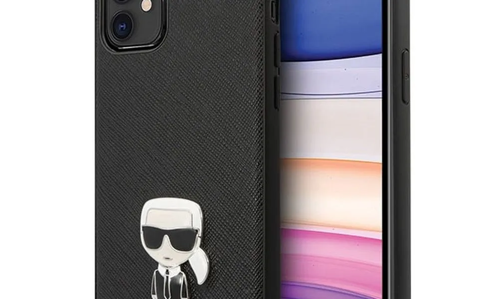 Oryginalne Etui KARL LAGERFELD Hardcase KLHCP12SIKMSBK do iPhone 12 MINI czarny