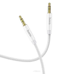 HOCO kabel AUX Audio Jack 3,5mm na Jack 3,5mm UPA19 2m srebrny