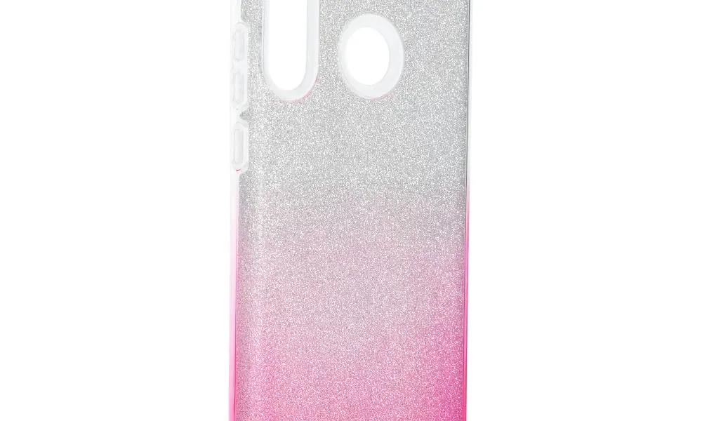 Futerał Forcell SHINING do HUAWEI P40 LITE E transparent/róż