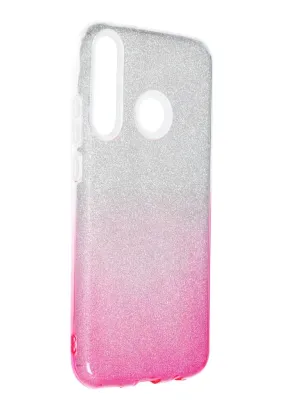 Futerał Forcell SHINING do HUAWEI P40 LITE E transparent/róż