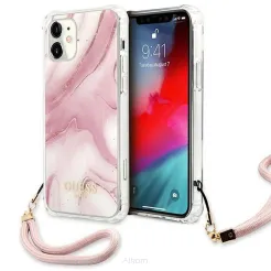 Oryginalne Etui GUESS Hardcase GUHCP12SKSMAPI do iPone 12 MINI (Kolekcja Marble / różowy)