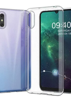 Futerał BACK CASE ULTRA SLIM 0,3 mm do XIAOMI Redmi 9A / 9AT transparentny