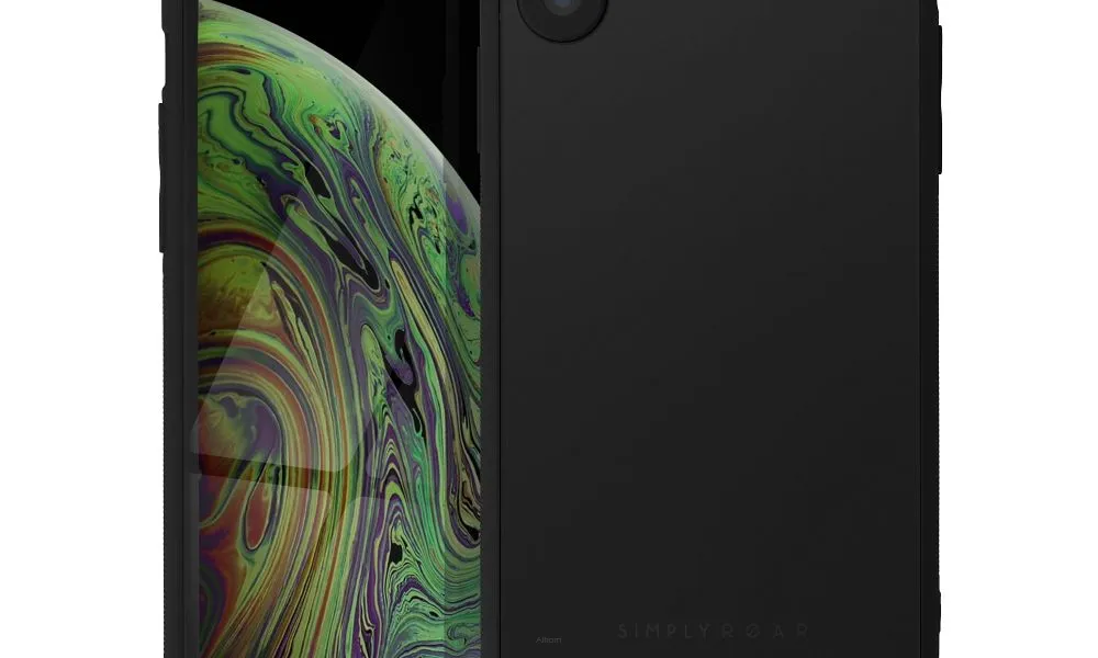 Futerał Roar Matte Glass Case - do iPhone XS czarny