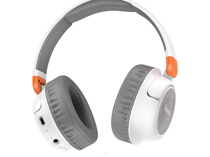 HOCO słuchawki bezprzewodowe / bluetooth nagłowe Adventure W43 białe