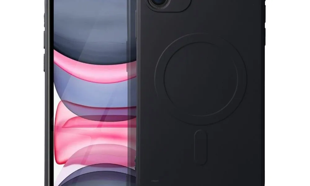 Futerał SILICONE MAG COVER kompatybilny z MagSafe do IPHONE 11 czarny