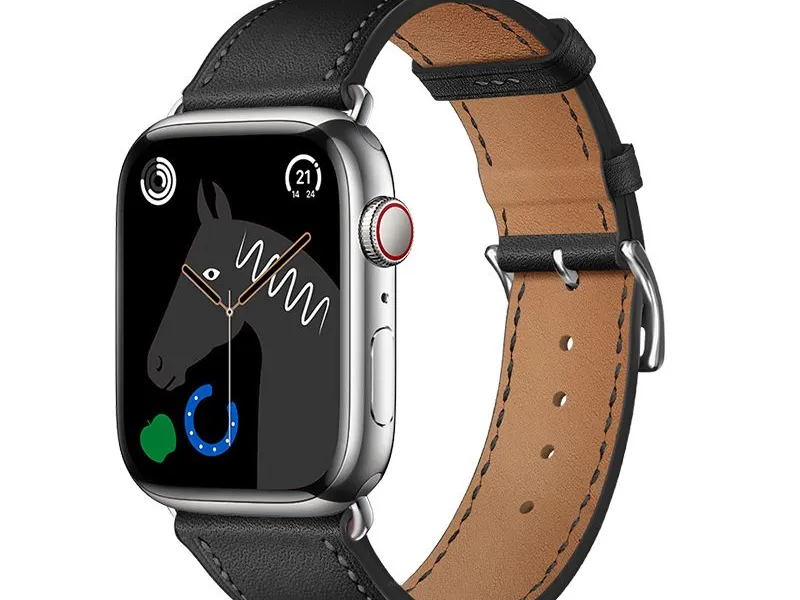 HOCO pasek do Apple Watch 42/44/45/49mm Elegant leather WA17 czarny [EOL]