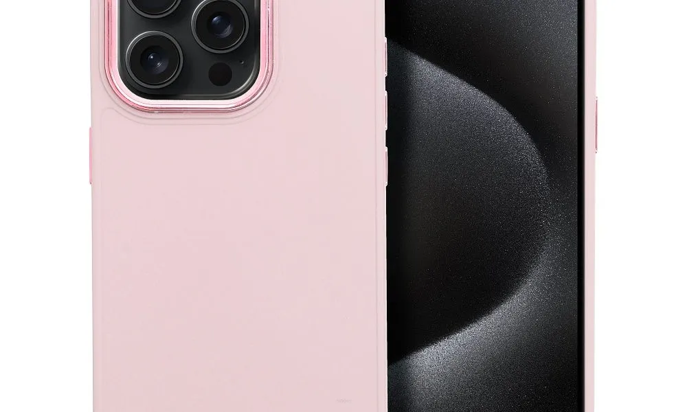 Futerał FRAME do IPHONE 15 Pro pudrowy róż