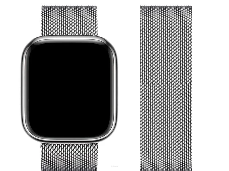FORCELL F-DESIGN FA03 pasek / opaska do Apple Watch 42/44/45/49mm srebrna
