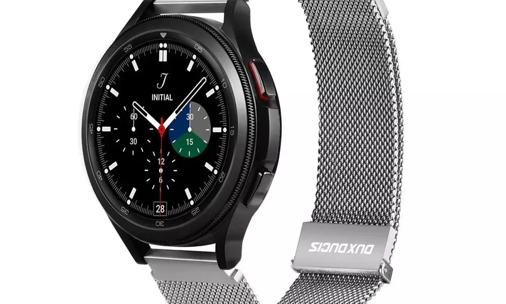 DUX DUCIS Milanese - pasek magnetyczny ze stali nierdzewnej do Samsung Galaxy Watch / Huawei Watch / Honor Watch (20mm band) srebrny