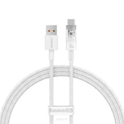 BASEUS kabel USB do Typ C Power Delivery Explorer 100W 1m biały CATS010402