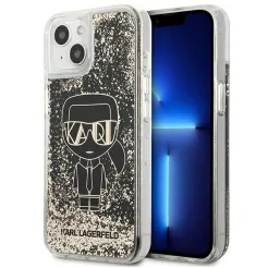 Oryginalne Etui KARL LAGERFELD Hardcase KLHCP13MLGGKBK do iPhone 13 (Glitter Gatsby Ikonik / czarny)