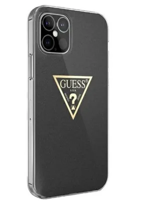 Oryginalne Etui GUESS Hardcase GUHCP12LPCUMPTBK do iPhone 12 PRO MAX (Kolekcja Metallic / czarny)