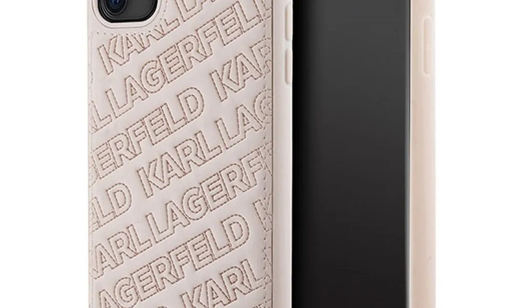Oryginalne Etui KARL LAGERFELD Hardcase KLHCN61PQKPMP do iPhone 11 (Quilted K Pattern / różowy)