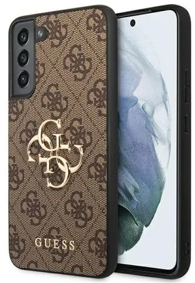 Oryginalne Etui GUESS Hardcase GUHCS22M4GMGBR do Samsung S22 Plus (Kolekcja 4G Big Metal Logo / brązowy)