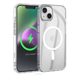 HOCO futerał kompatybilny z MagSafe Magnetic do IPHONE 15 Plus transparentny