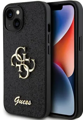 Oryginalne Etui GUESS Hardcase GUHCP15MHG4SGK do iPhone 15 PLUS (Fixed Glitter Big 4G / czarny)