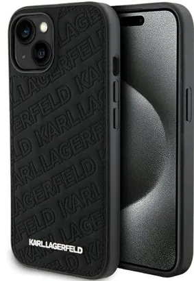 Oryginalne Etui KARL LAGERFELD Hardcase KLHCP15MPQKPMK do iPhone 15 Plus (Quilted Pattern  / czarny)