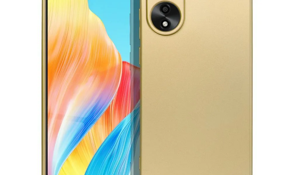 Futerał METALLIC do OPPO A78 4G złoty